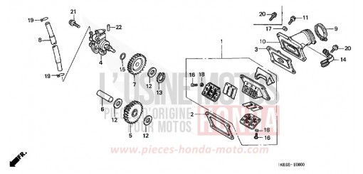 OIL PUMP/REED VALVE NSR125R1 de 2001